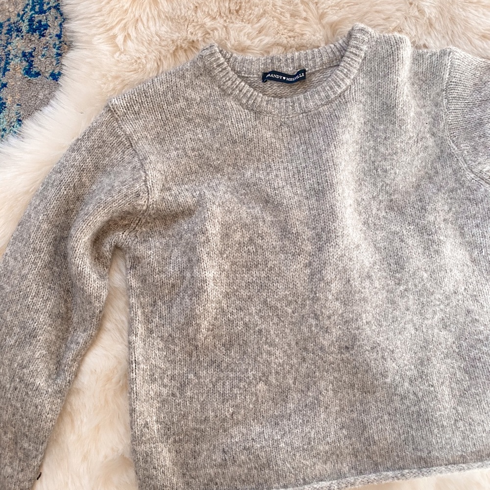 Brandy Melville rolled hem sweater